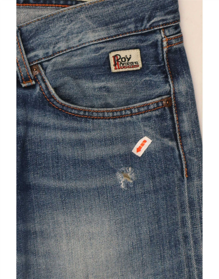 Jeans slim da uomo Roy Rogers IT 47 medio W33 L33 cotone blu