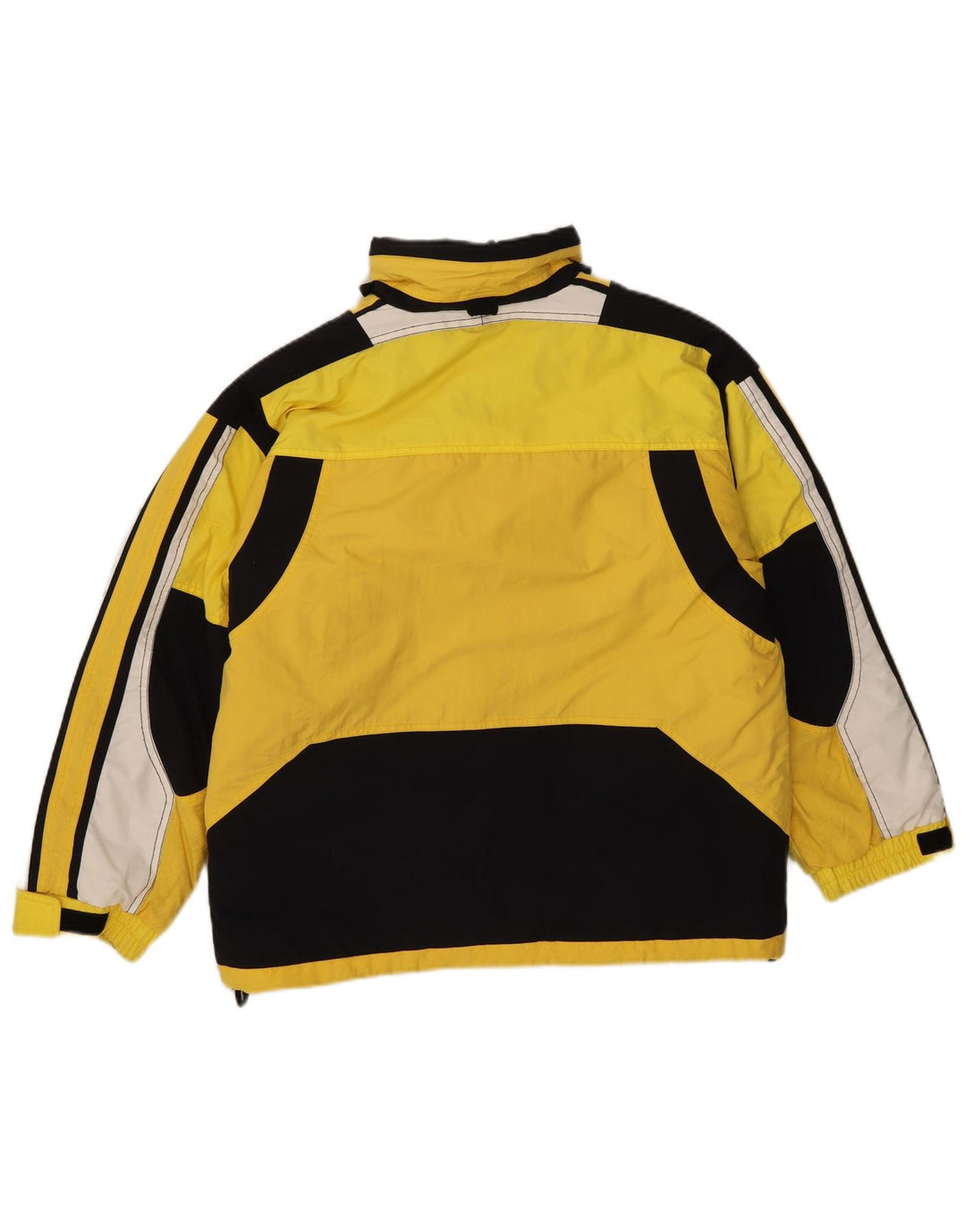 Giacca da sci con cappuccio per ragazzi COLMAR 15-16 anni in nylon color block giallo