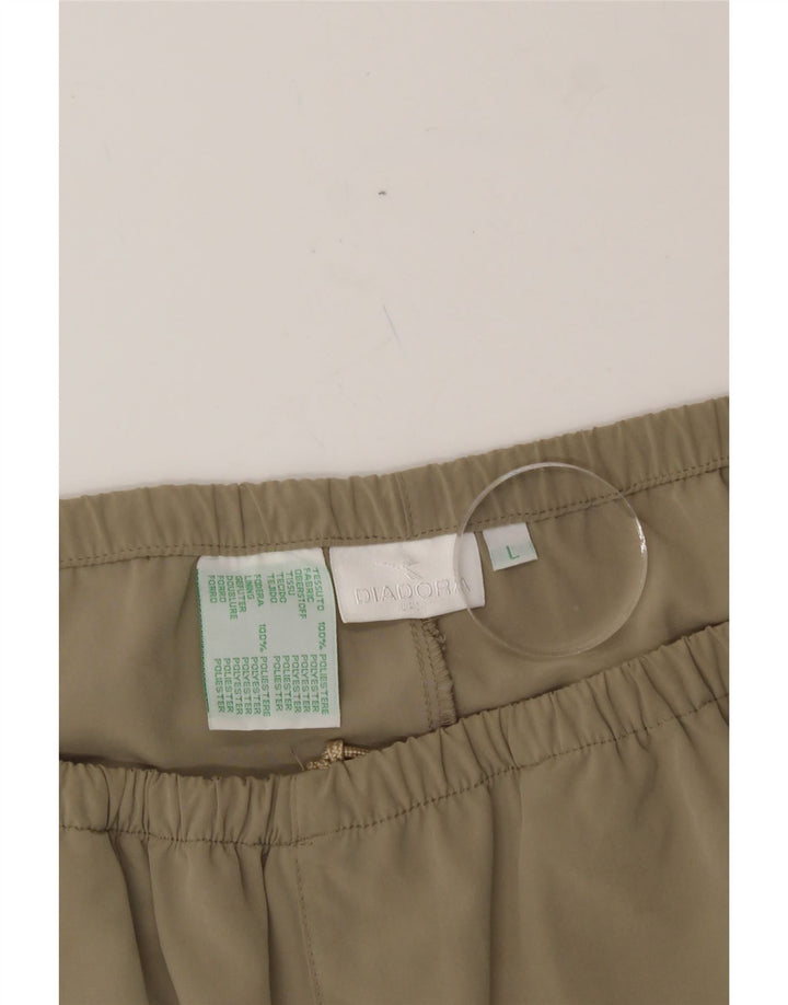 DIADORA Womens Tracksuit Trousers UK 16 Large  Beige Polyester Vintage Diadora and Second-Hand Diadora from Messina Hembry 