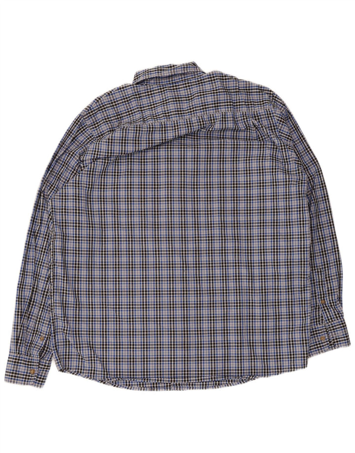 Camicia da uomo Wrangler in cotone a quadri grandi blu