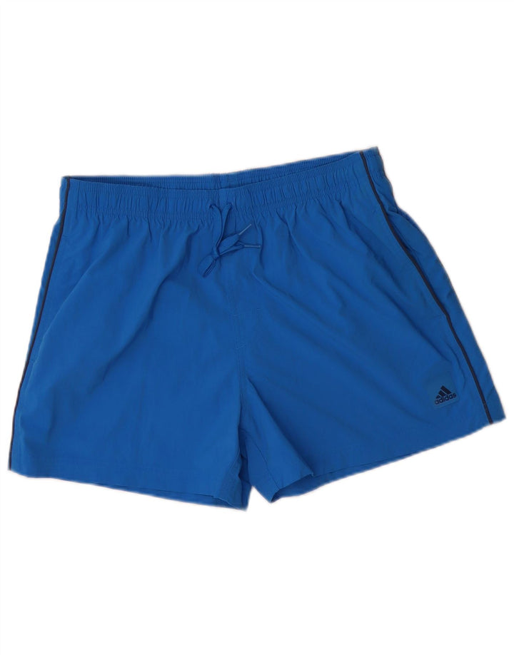 Pantaloncini sportivi da uomo ADIDAS blu medio in poliestere