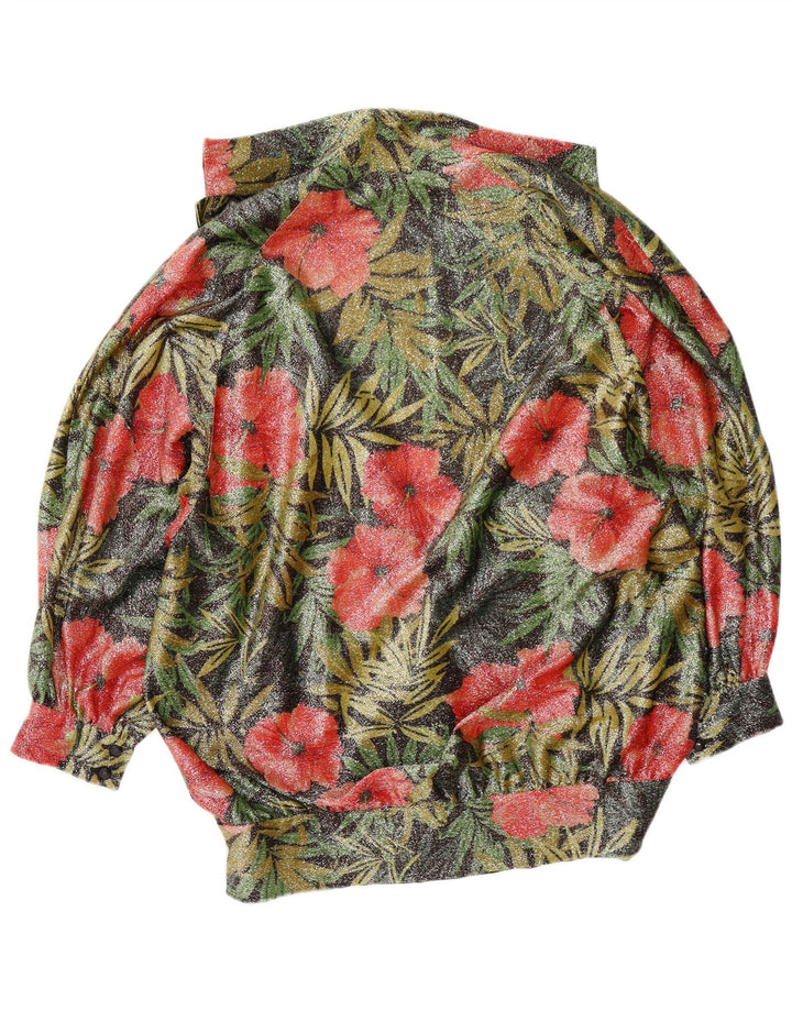 Top cardigan con maniche a 3/4 da donna Puszta EU 40 medio multicolore floreale