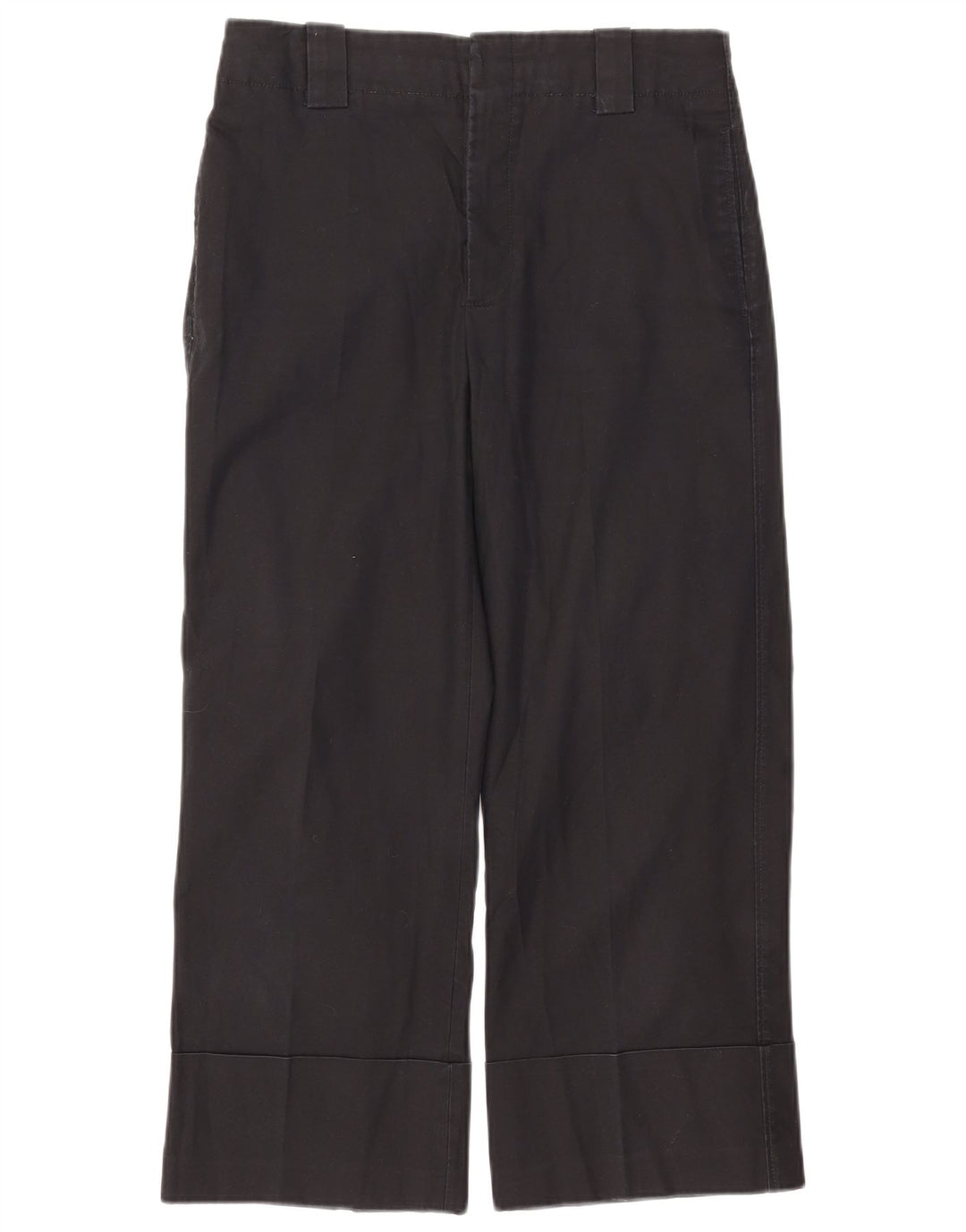 Pantaloni cropped da donna Zara medi W28 L24 cotone nero