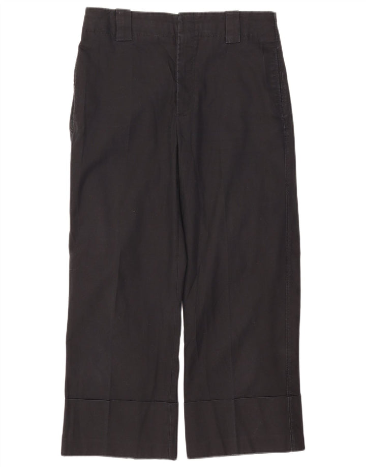 Pantaloni cropped da donna Zara medi W28 L24 cotone nero