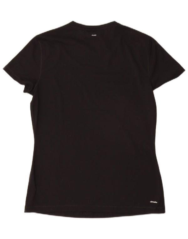 T-shirt Adidas Climalite da donna Top UK 12/14 poliestere nero medio