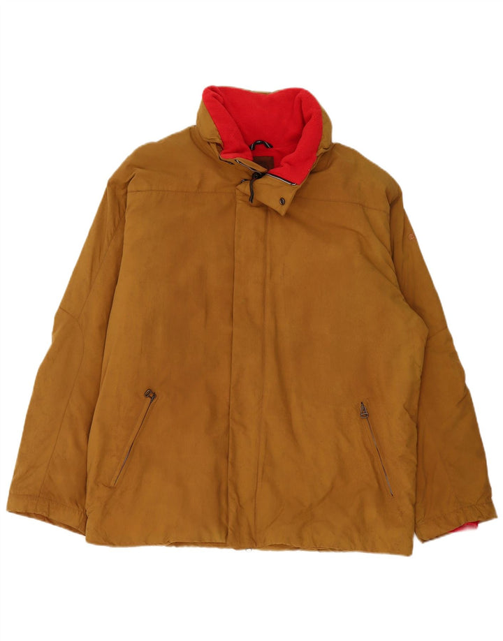 Giacca a vento vintage da uomo IT 50 Large Beige in poliammide