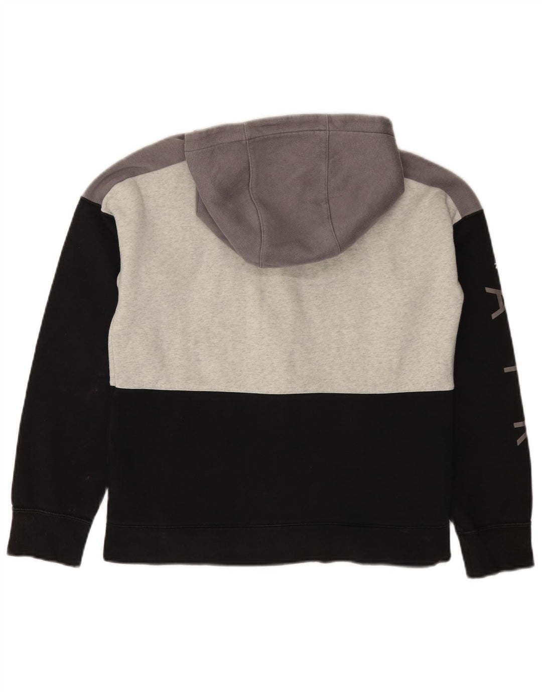 Felpa con cappuccio e zip NIKE Air Graphic per ragazzi 13-14 anni XL Black Colourblock