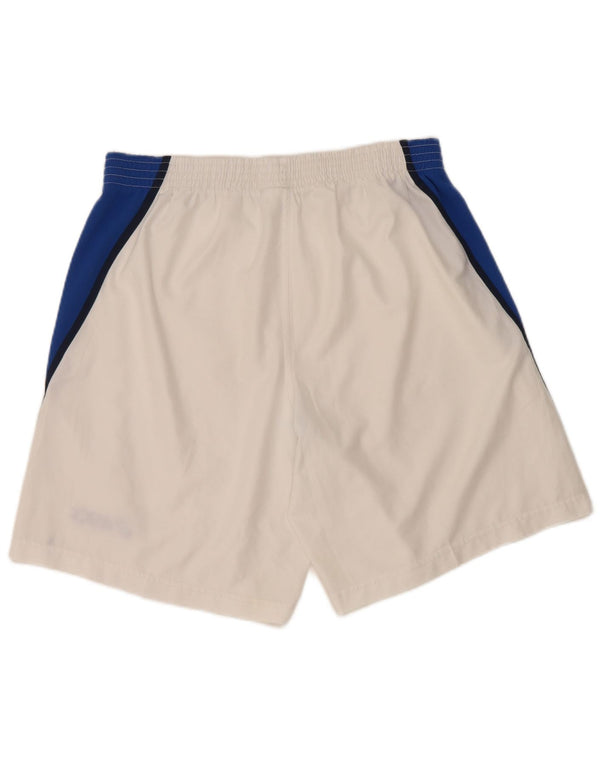 Pantaloncini sportivi da uomo Asics, grandi, in poliestere color block bianco