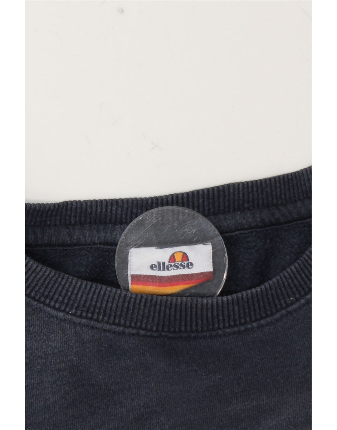 ELLESSE Felpa grafica da uomo in cotone medio blu navy