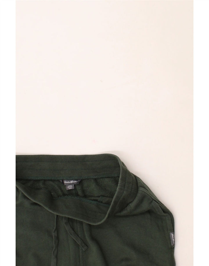 EDDIE BAUER Mens Tracksuit Trousers Joggers Medium Green Cotton Vintage Eddie Bauer and Second-Hand Eddie Bauer from Messina Hembry 