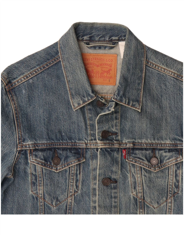 Giacca di jeans da uomo Levi's UK 36 piccola in cotone blu