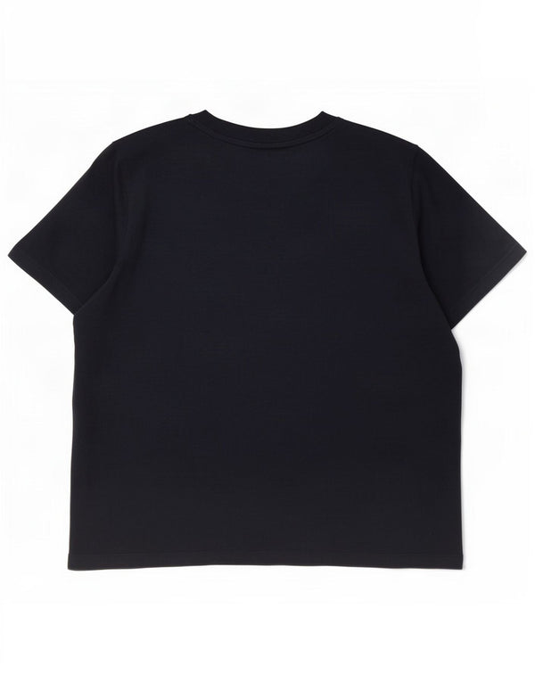T-shirt grafica regolare da donna Superdry Top UK 16 grande cotone nero