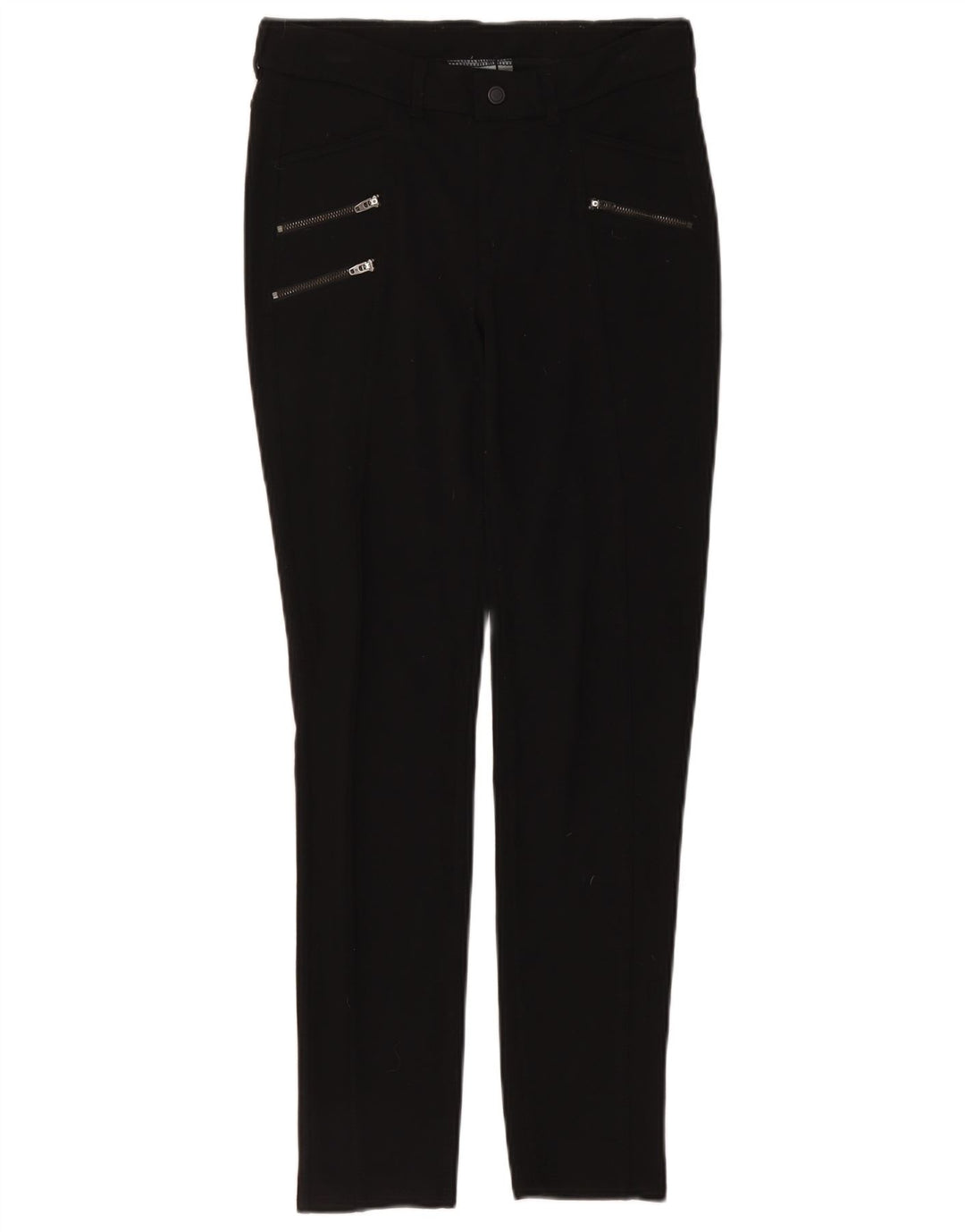 Athleta Womens Slim Casual Trousers US 4 Small W27 L29 Black Rayon