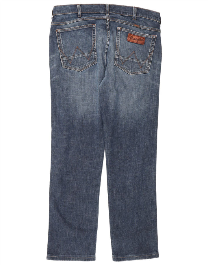 Jeans dritti da uomo Wrangler W34 L30 cotone blu