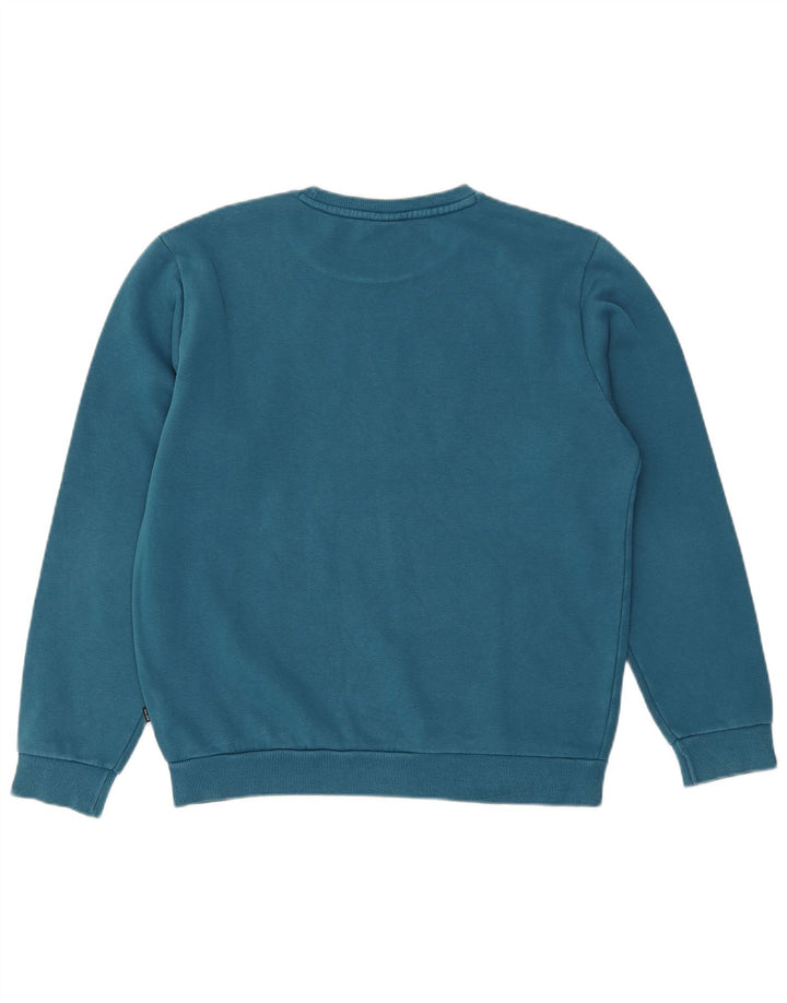 Felpa grafica da uomo Puma Maglione blu medio in cotone