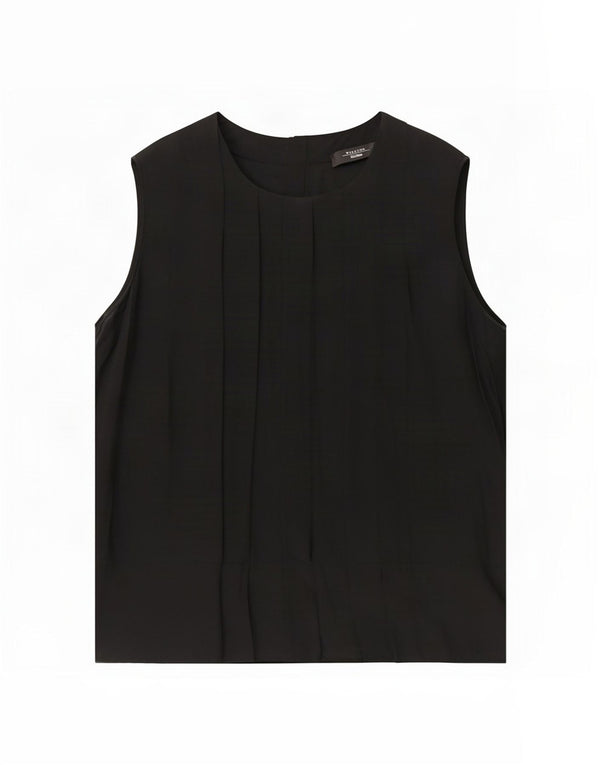 Max Mara Camicetta senza maniche da weekend da donna Top UK 16 Large Nero