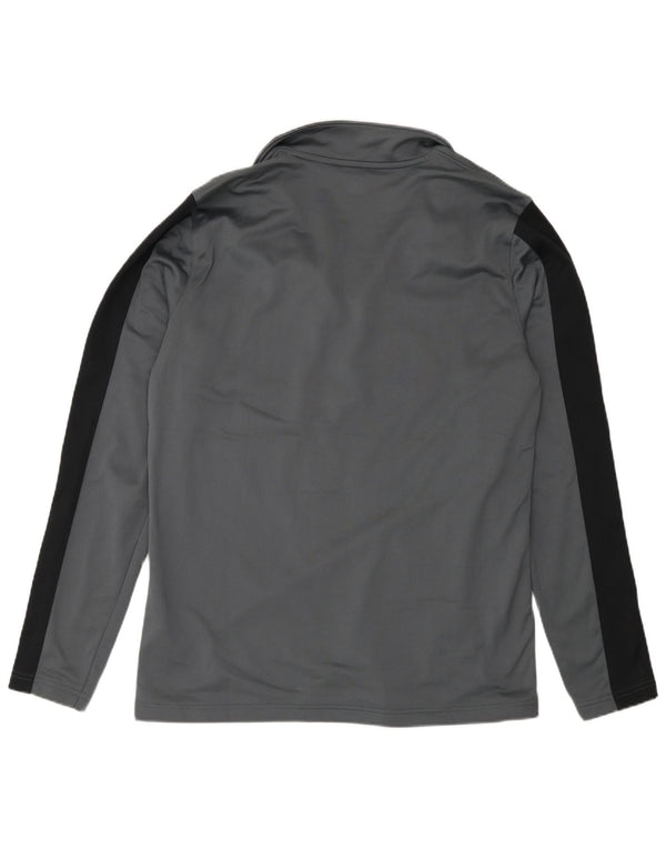 Under Armour Uomo Pullover con zip Collo della tuta Top Large Grigio Colourblock