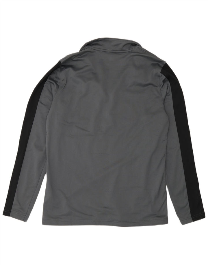 Under Armour Uomo Pullover con zip Collo della tuta Top Large Grigio Colourblock