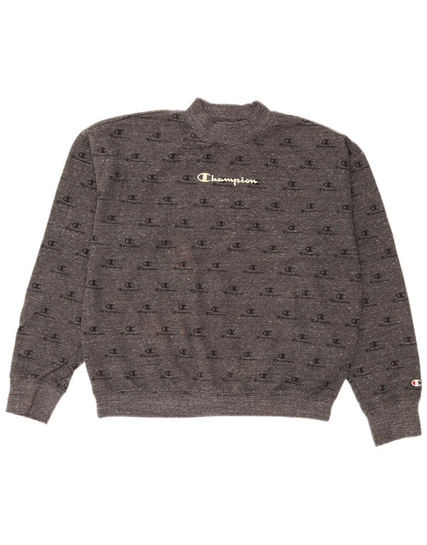 Felpa grafica da donna Champion Jumper UK 18 XL Cotone grigio