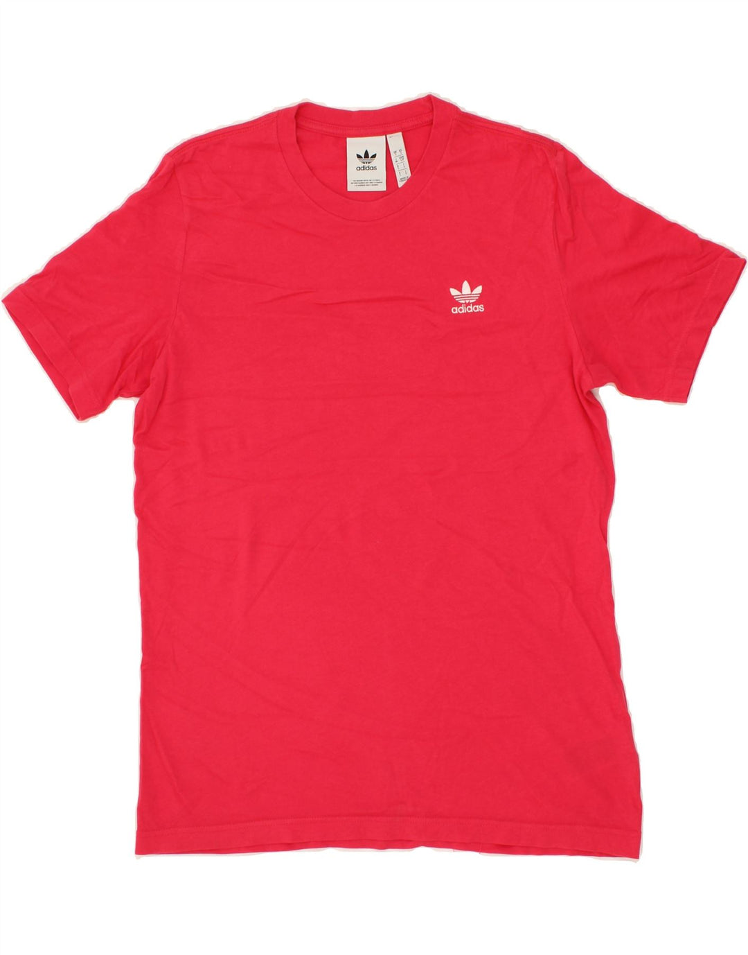 ADIDAS Mens T-Shirt Top Small Pink Cotton Vintage Adidas and Second-Hand Adidas from Messina Hembry 