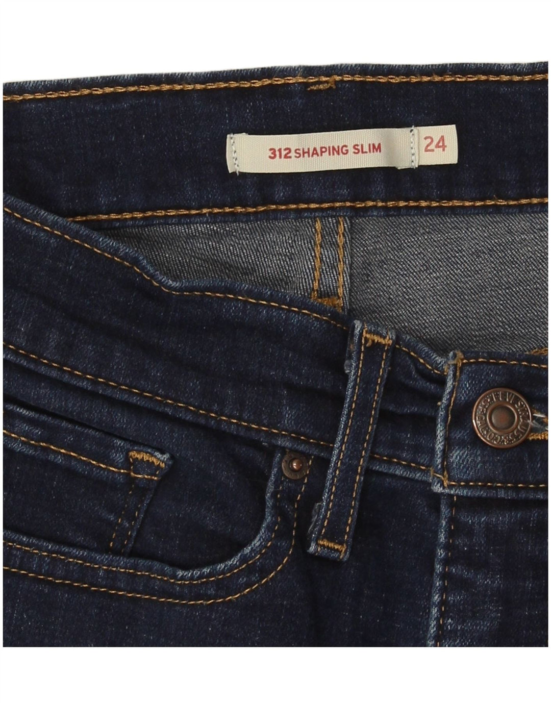 Levi's Donna 312 Shaping Slim Jeans W24 L31 Blu Navy