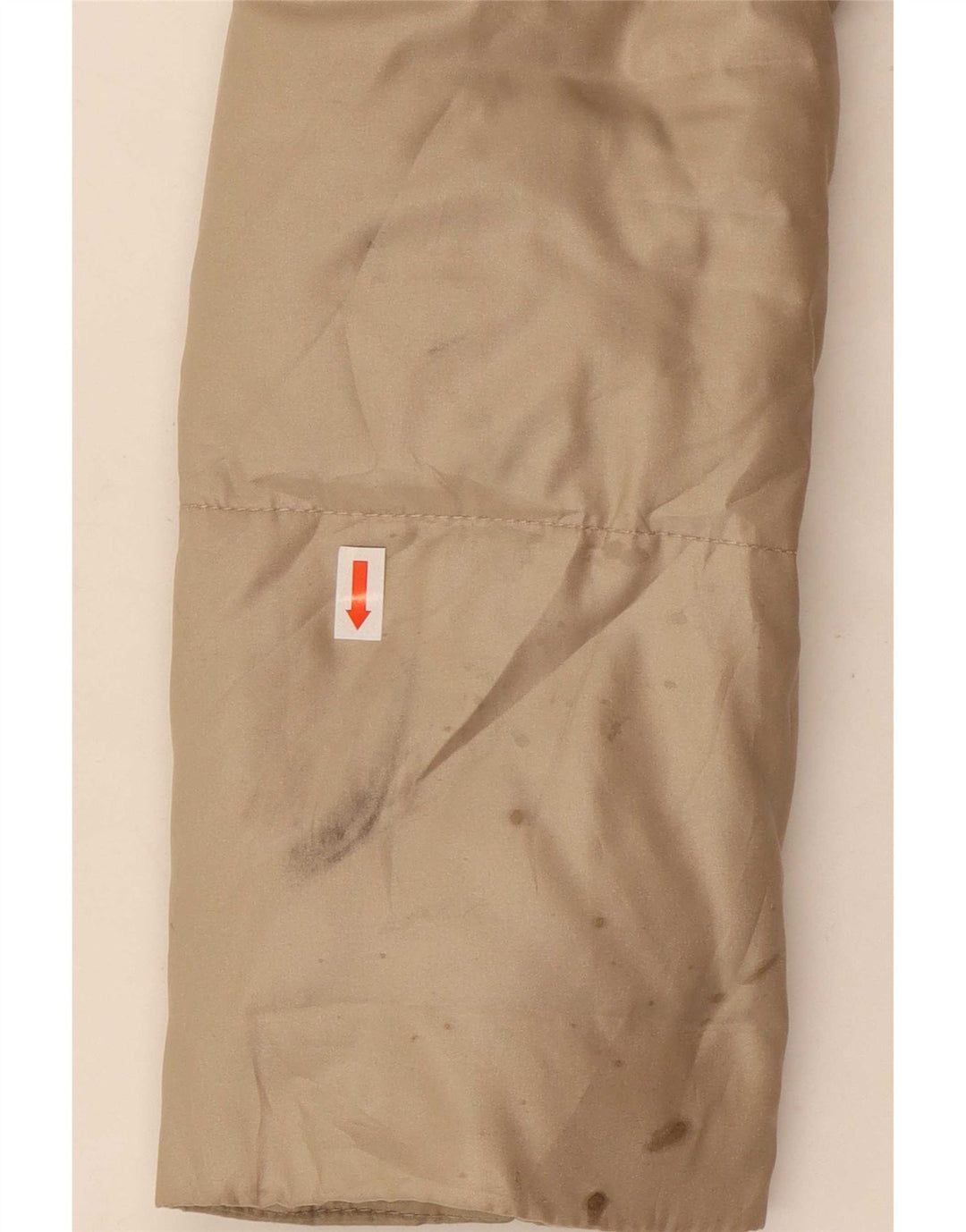 Giacca imbottita da donna Zara UK 16 grande poliestere beige