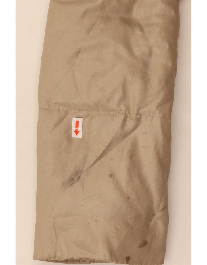 Giacca imbottita da donna Zara UK 16 grande poliestere beige