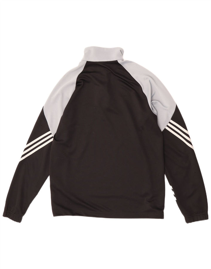 Adidas Uomo Climalite Pullover Tuta Top Colore Nero Medio