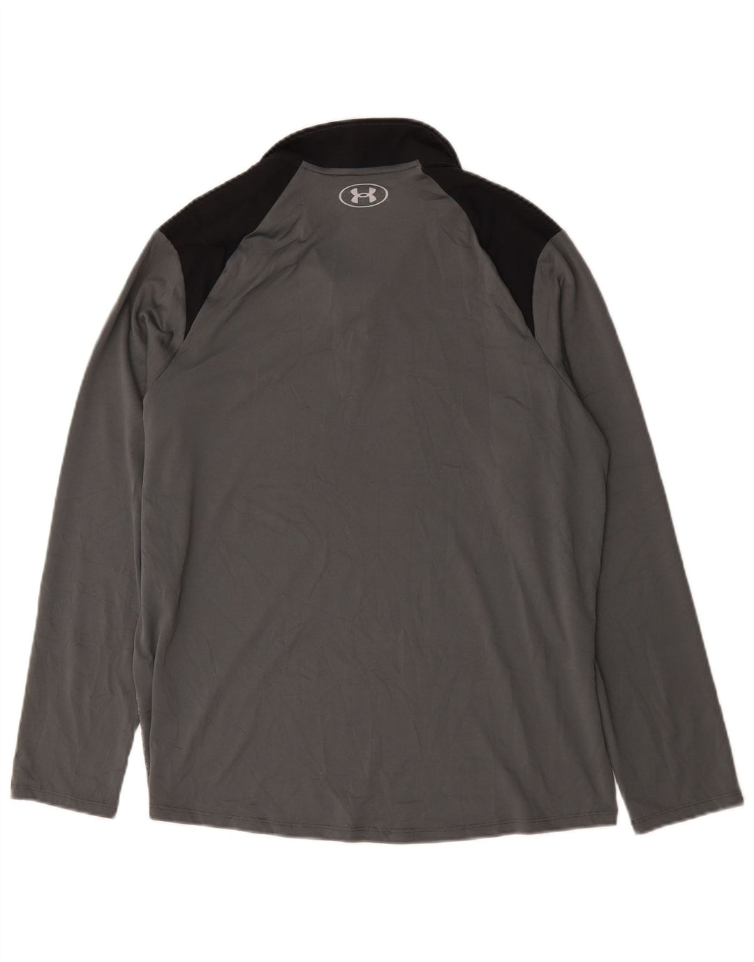 Under Armour Uomo Pullover con zip Collo della tuta Top Large Grigio Colourblock