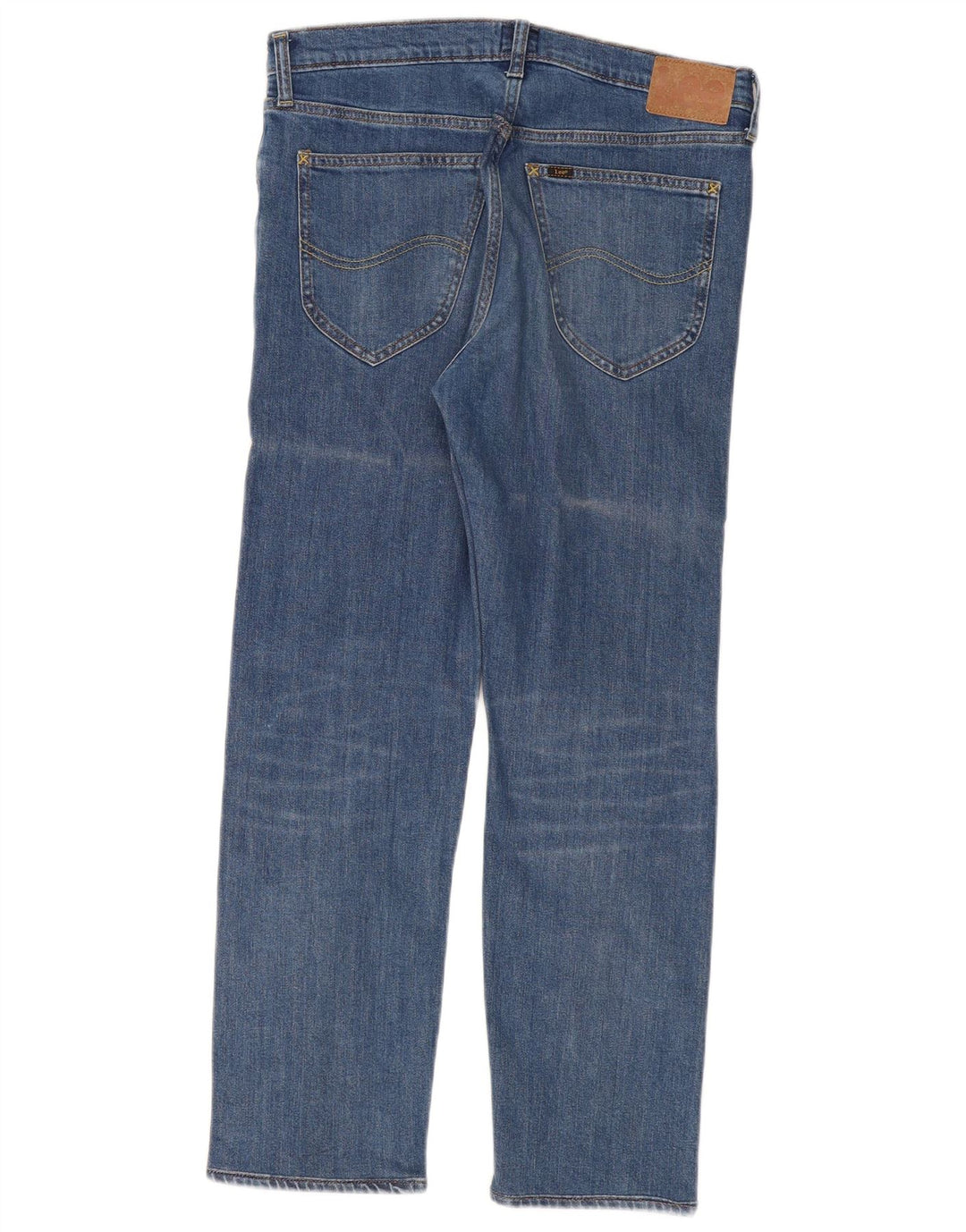 Jeans dritti Lee Daren Zip Fly da donna W32 L30 cotone blu