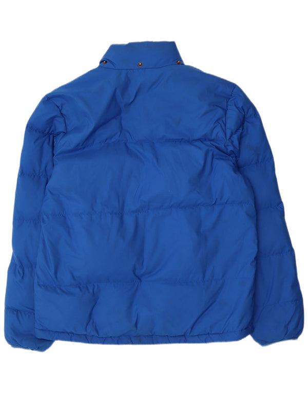 Giacca imbottita da uomo Adidas UK 38 poliestere blu medio