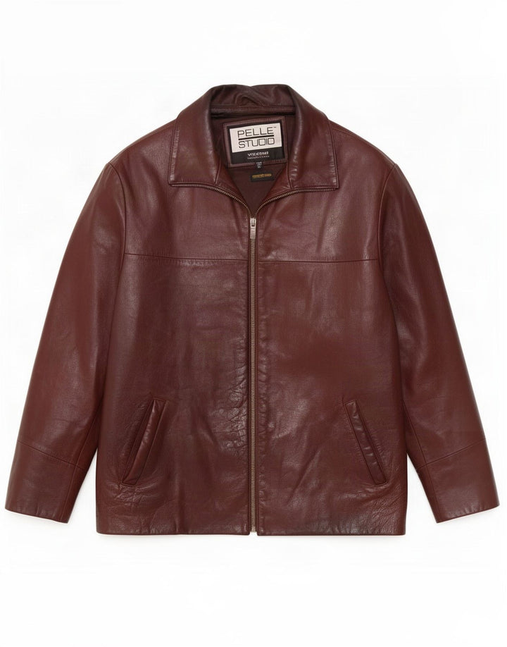 Giacca in pelle da uomo Wilsons UK 42 XL Marrone