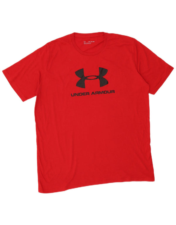 Maglietta grafica da uomo Under Armour Top 2XL Rossa