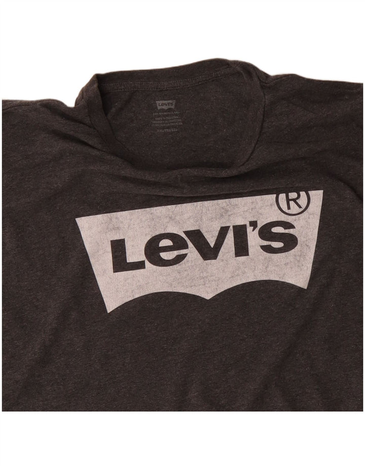 T-shirt grafica da uomo LEVI'S Top 2XL cotone grigio