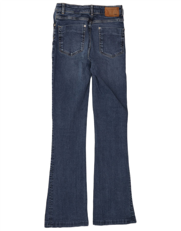 Jeans svasati da donna Zara EU 38 Small W28 L32 cotone blu