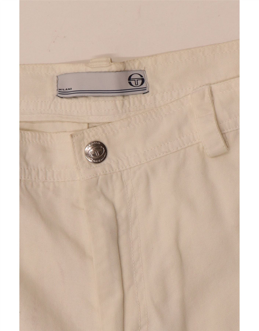 Pantaloncini cargo da uomo Sergio Tacchini W32 bianco medio