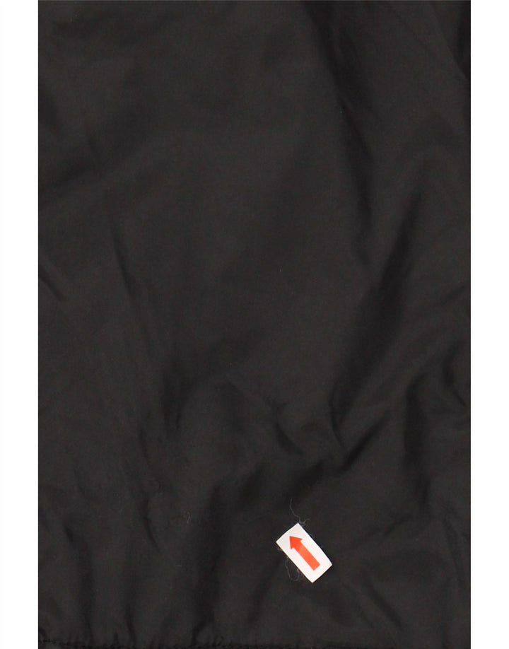 HUMMEL Mens Graphic Windbreaker Coat UK 42 XL Black Nylon