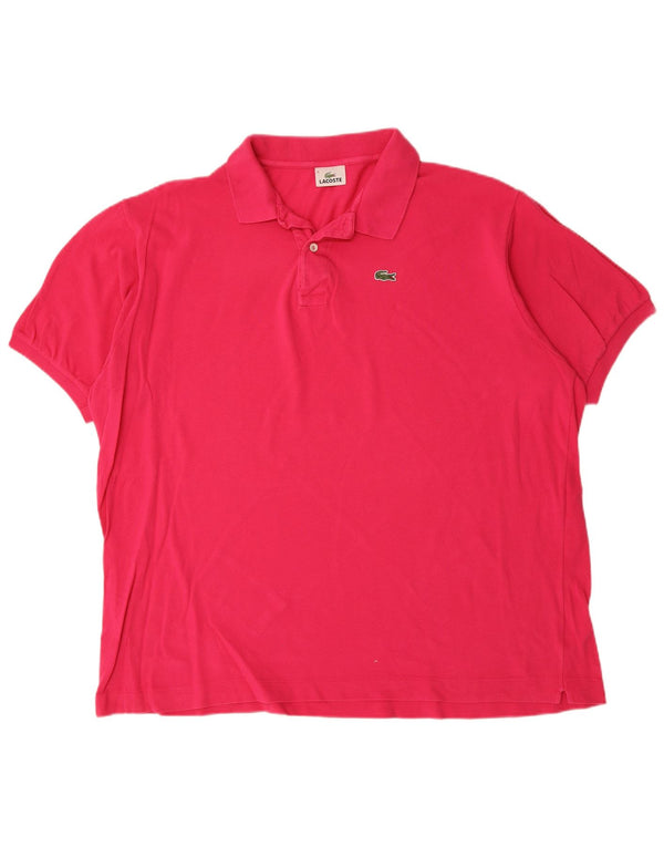 Polo da uomo LACOSTE taglia 9 5XL cotone rosa