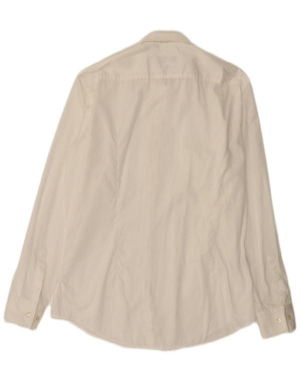 Camicia slim fit da uomo Hugo Boss taglia 41 16 grande cotone bianco