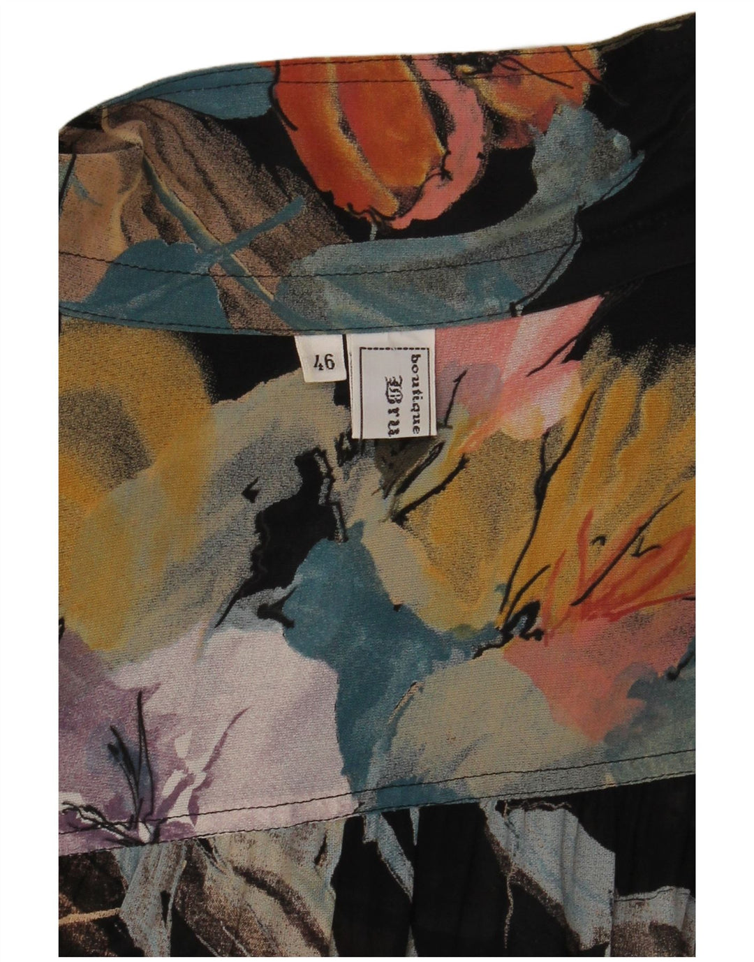 Camicetta da donna VINTAGE IT 46 Grande floreale multicolore