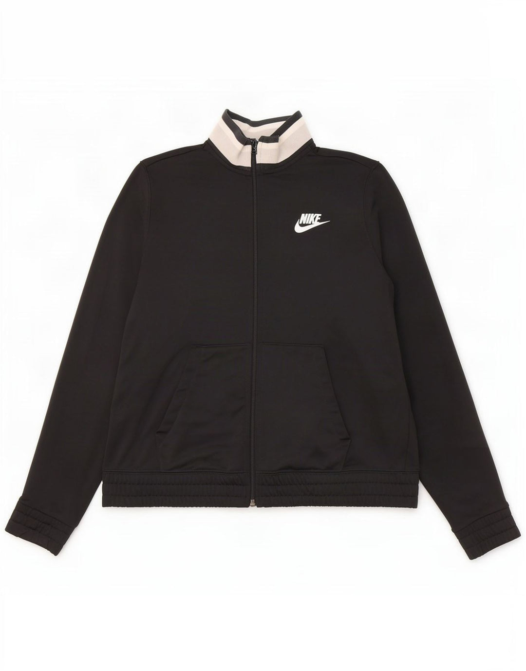 Giacca da tuta da donna Nike UK 14 poliestere color block medio nero