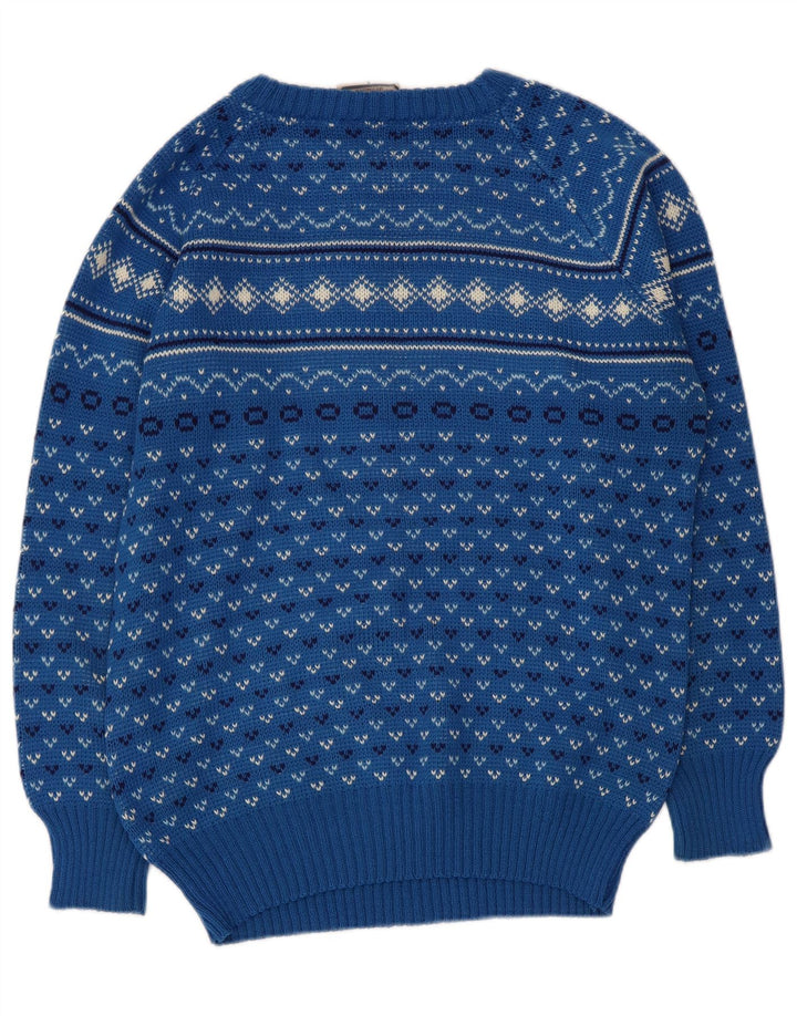 Maglione maglione girocollo da uomo Levi's piccolo acrilico geometrico blu