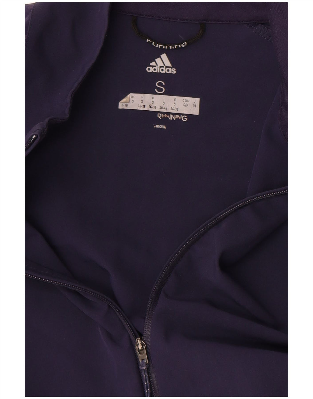 Giacca da corsa da donna Adidas UK 8/10 Small Blu Navy