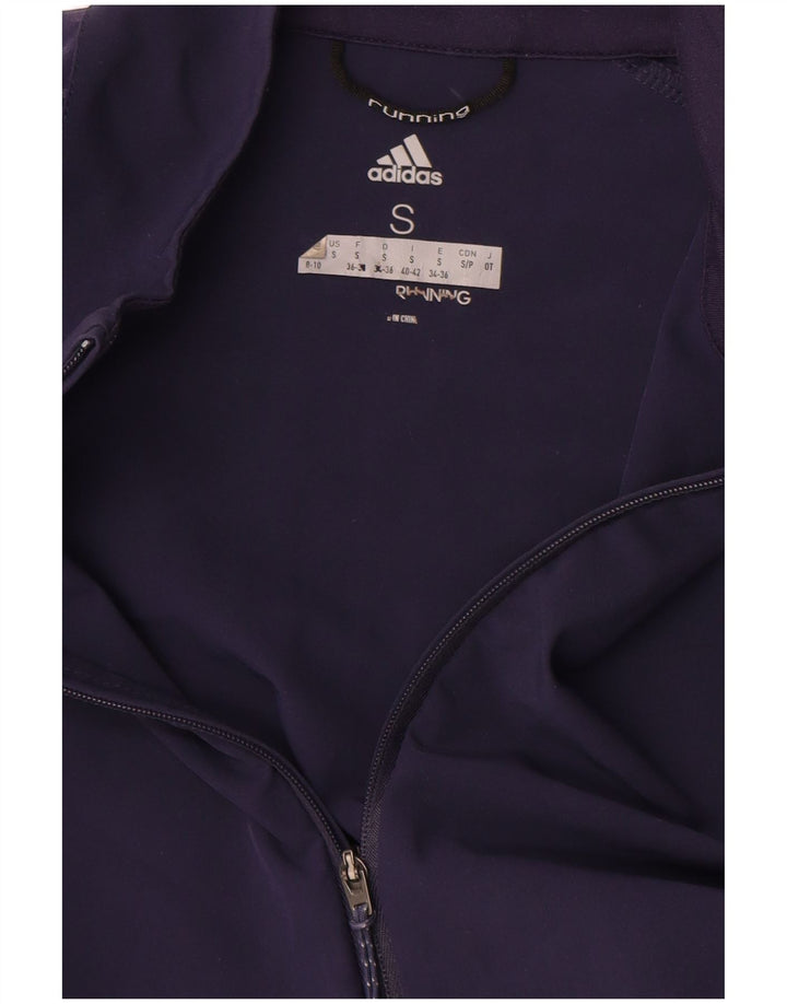 Giacca da corsa da donna Adidas UK 8/10 Small Blu Navy