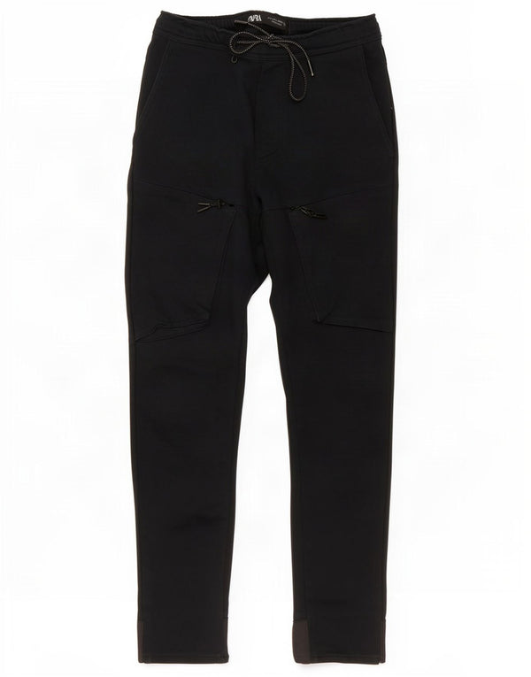 Pantaloni da tuta cargo Zara da uomo, pantaloni da jogging piccoli, colore blu navy