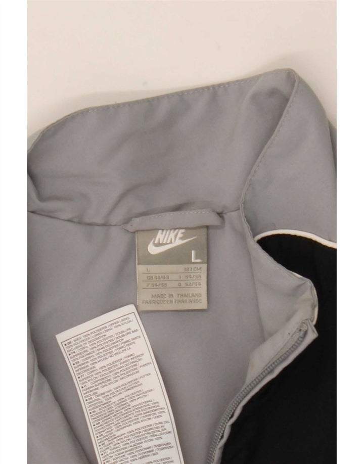 Giacca da tuta da uomo Nike UK 41/43 Large Grigio Colourblock Poliestere