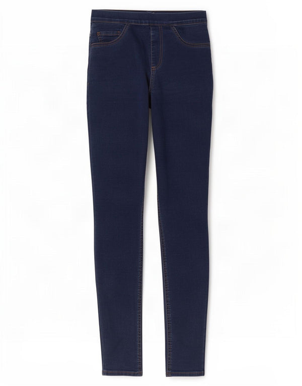 Jeans Jeggings da donna Marks & Spencer UK 10 piccoli W26 L30 cotone blu