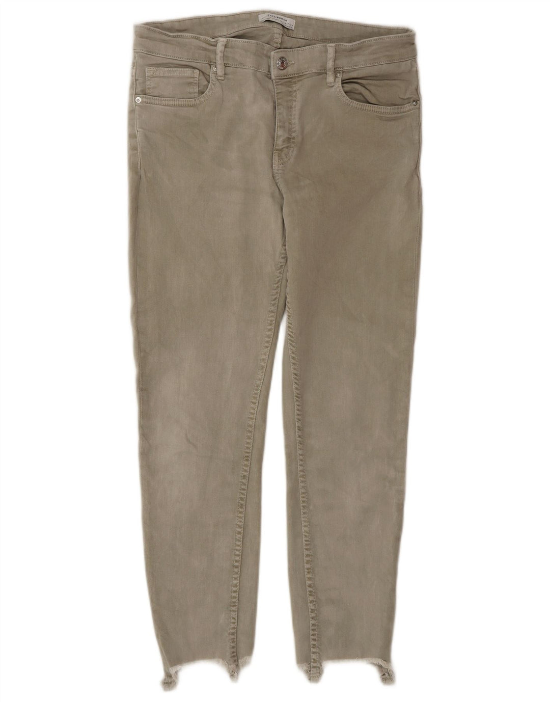 Jeans slim da donna Zara EU 40 medio W30 L26 Grigio