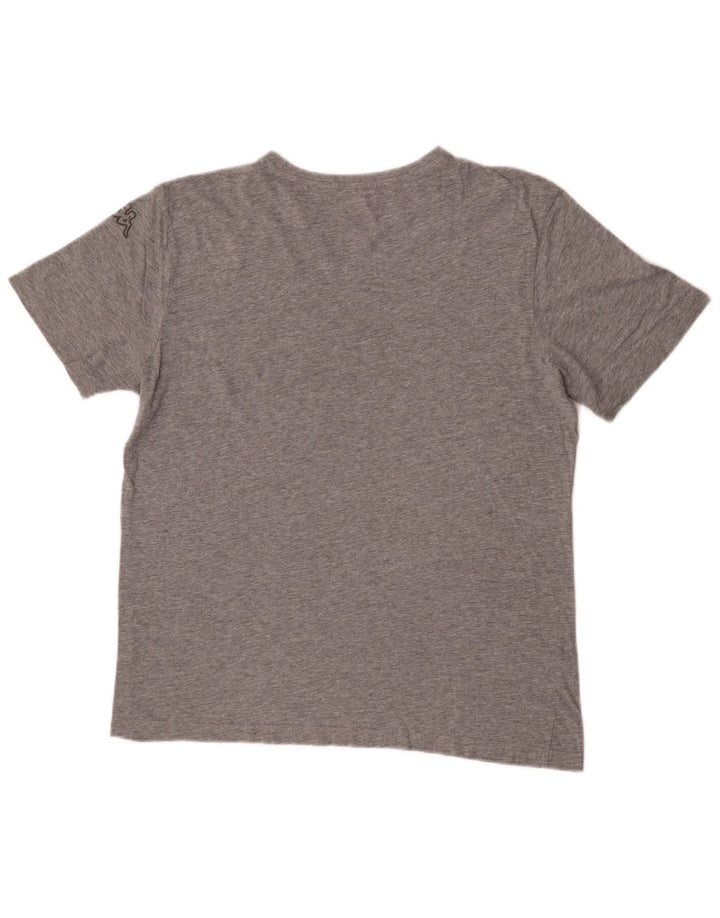 T-shirt grafica da uomo Kappa grande grigia