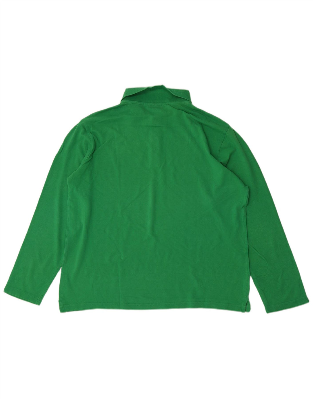 Polo Kappa da uomo a maniche lunghe grande verde